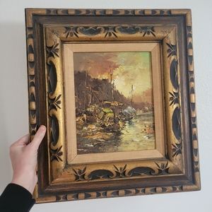 Original painting - vintage - framed